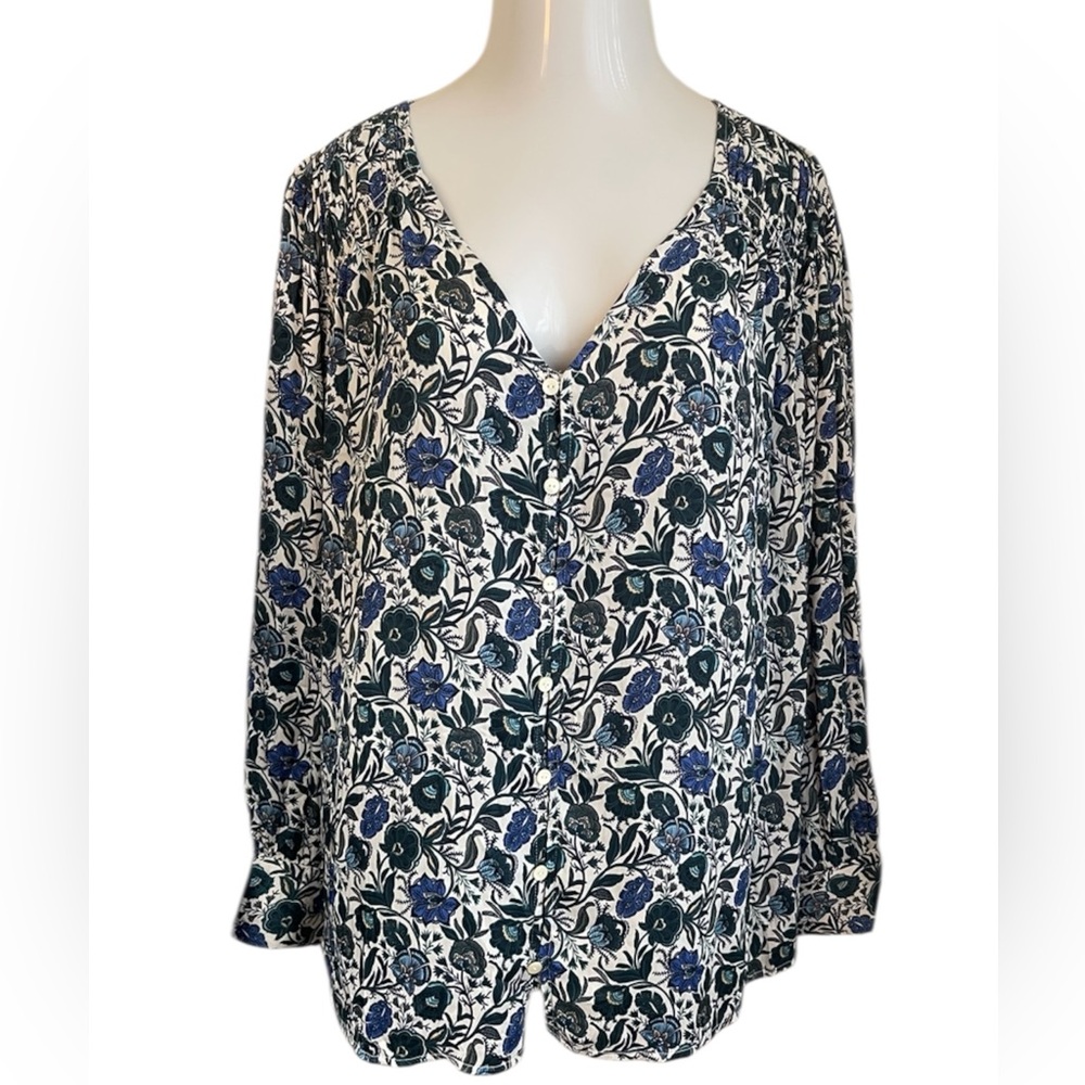 NWT- LANE BRYANT Plus Size 26/28 Women’s Top Blue